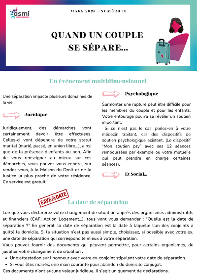 Attest. séparation - Conseils et modèle d’attestation séparation
