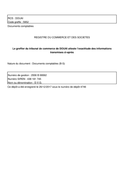 Attestation Greffe - Certifie conformité docs comptables Infogreffe